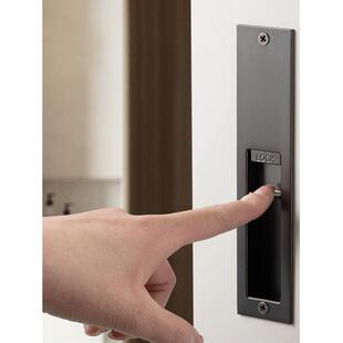 新款意大利AGB移门锁隐形推拉钩锁拉手浴室木门衣柜内嵌暗拉手