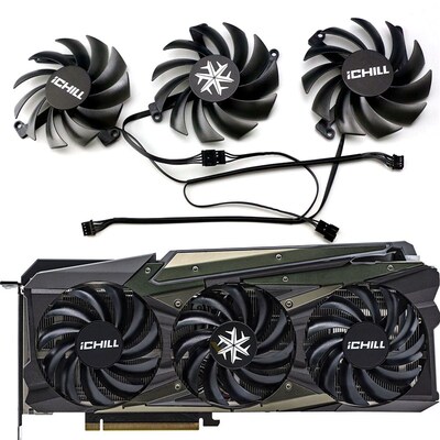 INNO3D映众RTX3080 3080ti 3090 iCHILL X3冰龙显卡风扇CF-12915S