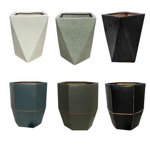 金叶子陶瓷花盆特大号简约落地室内庭院百搭发财树绿萝绿植物花盆