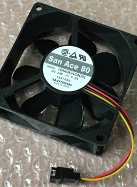 109R0824G4D01全新san ace80 8025 24V 0.2A 3线轴流变频器风扇