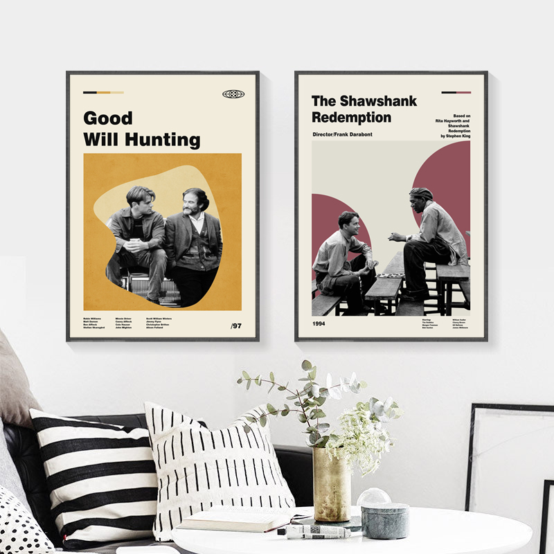 电影海报挂画客厅沙发背景墙画现代简约卧室壁画影院装饰画绿皮书