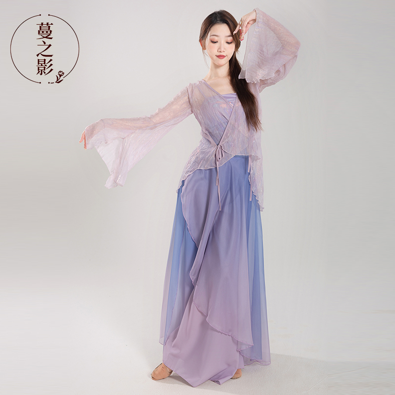 古典舞蹈服练功服民族风分体优雅纱衣中国舞演出表演艺考服装