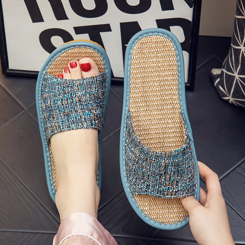 新款亚麻拖鞋居家夏季男女室内家用防滑软底布艺木地板家居凉拖鞋,居家布艺,居家亚麻拖鞋,淘宝优惠券,粉丝福利购,淘宝优惠卷