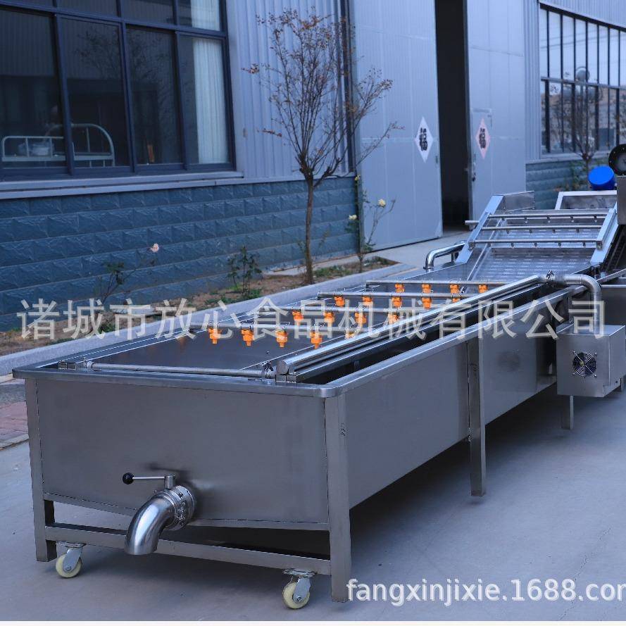 SUS304大型全自动气泡清洗机水果蔬菜水产品海产品中药材清洗机