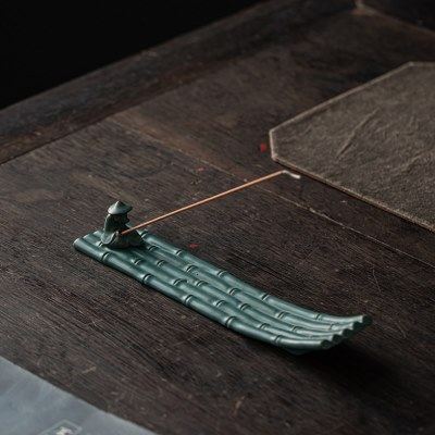 渔翁竹排香插 线香炉摆件陶瓷创意茶道供奉仿古卧香炉家用檀香炉,家居饰品,香托/香盘/香座/香插,淘宝优惠券,粉丝福利购,淘宝优惠卷