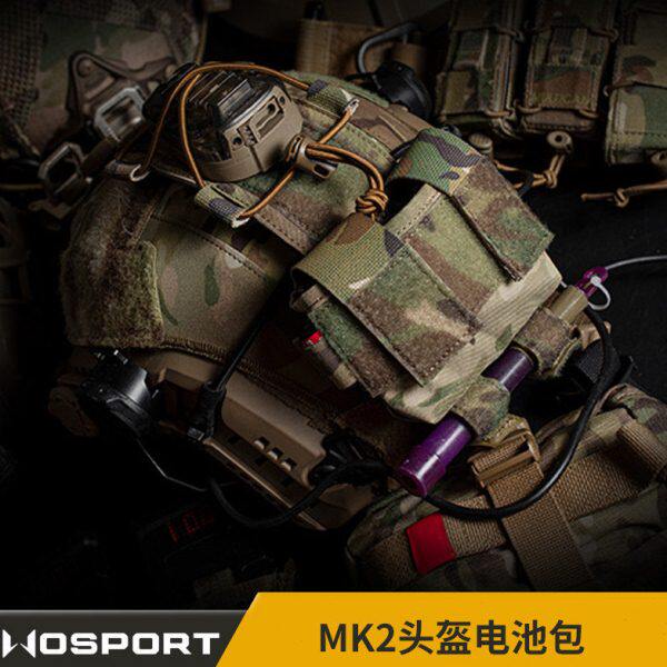 品附件战术头盔后电池收纳包质适配考杜调节高夜视仪 挂式拉MK2包