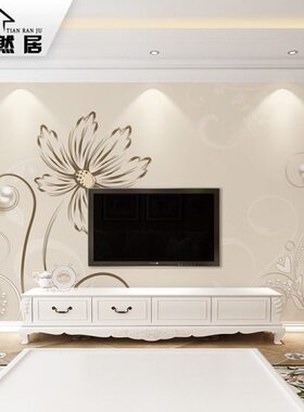 墙布客厅D电视背景墙壁纸3D新款811墙面影视墙壁布立体壁画墙纸