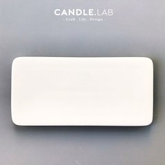 CANDLEf.LAB  白色长方平盘瓷盘调色盘蜡烛制作工具试色盘N1