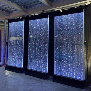 隔断屏风气泡水幕墙景气泡水墙背景墙装饰玄关墙