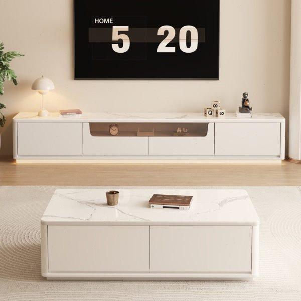 新款客厅家用岩板茶几电视柜组合小户型轻奢现代简约实木小茶几桌,住宅家具,茶几,淘宝优惠券,粉丝福利购,淘宝优惠卷