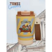 冷热保温杯双饮车载杯 TUNEE GOODS 原创插画腊肠狗便携不锈钢杯