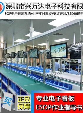 万达A工630厂车间生产管理电看板 ndon系统 工位异子常兴呼叫