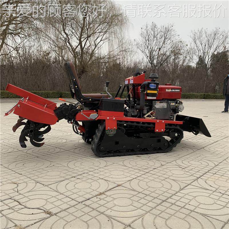 农PDV用柴微犁耕机锄草开沟刨土沟翻地松犁地机四驱微型田耙油地