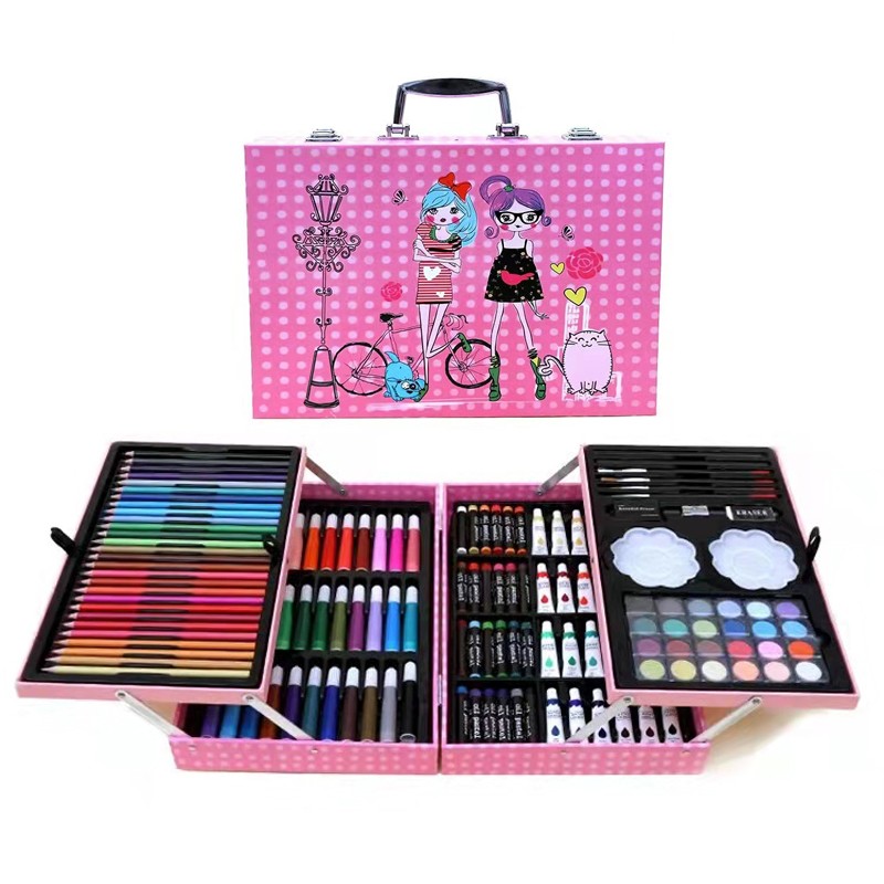 儿童画画工具画笔套装美术用品水彩笔套装小学生绘画套装女孩礼物
