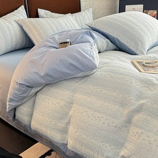 A类纯棉三层纱被套单件100全棉学生宿舍被单套150x200x230cm被罩