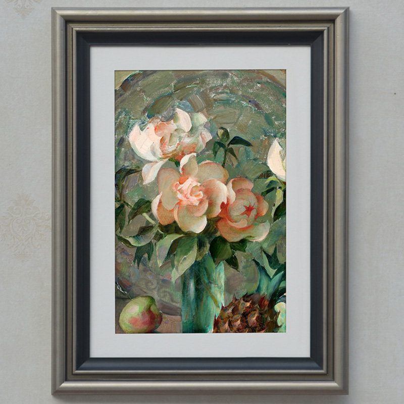 美式实木大相框挂墙8K 4K 24 36寸大尺寸定制裱画框订做装饰外框