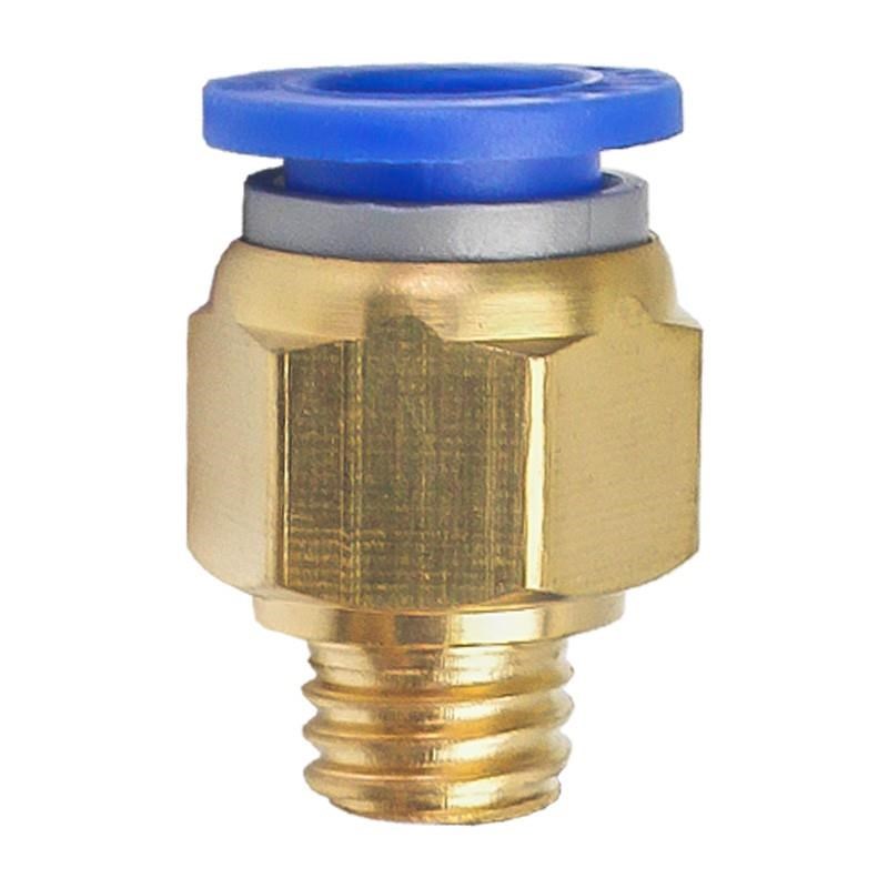 气管快速接头模具水嘴公制螺纹直通PC水管气嘴粗牙铜配件8-M8/M10