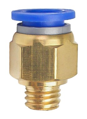 气管快速接头模具水嘴公制螺纹直通PC水管气嘴粗牙铜配件8-M8/M10