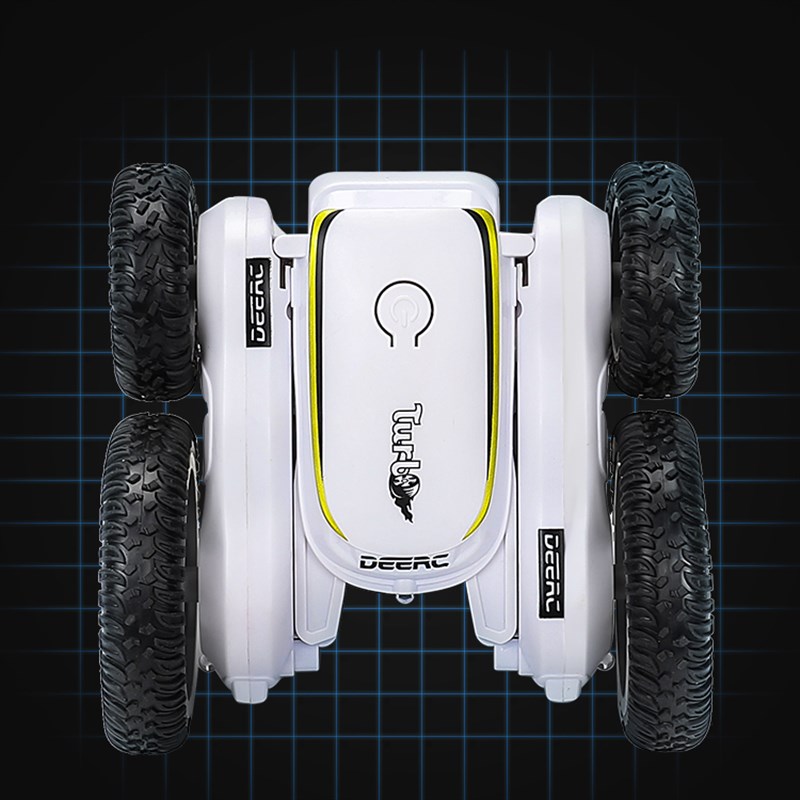 网红特技翻滚车 音乐电动遥控车越野四驱漂移翻转小男孩5-6岁玩具