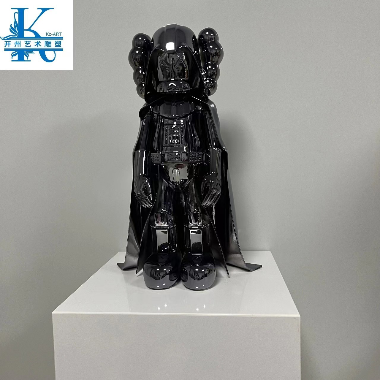 网红芝麻街潮流公仔现代雕塑摆件大型科技工业风商场客厅引流装饰