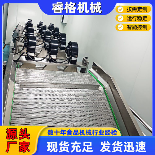 蔬菜表面沥水风干机 常温翻转式风干线设备  油菜清洗风干设备