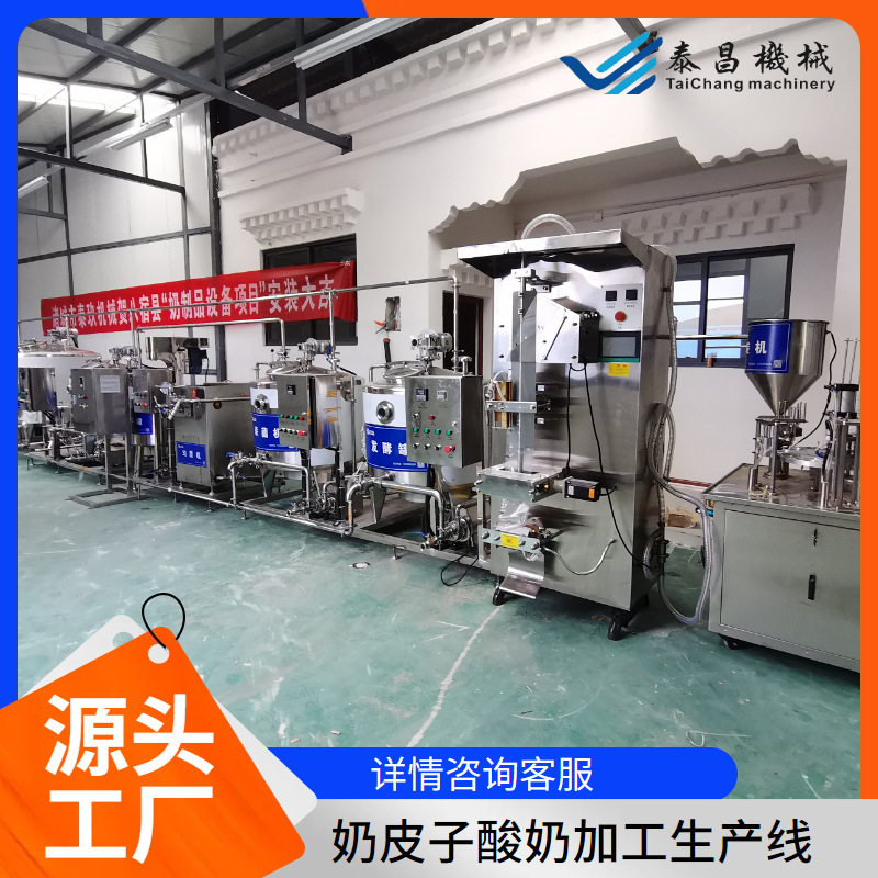小型奶皮子酸奶生产线乳品加工设备100L酸奶发酵罐牛奶驼奶加工机