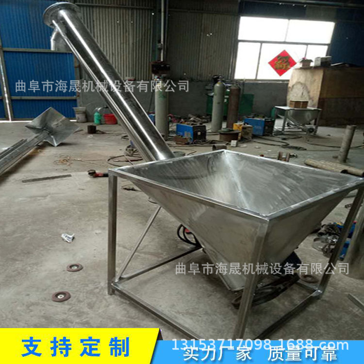 优惠120型软管吸粮机 非标粉煤灰上料机 颗粒饲料管式螺旋提升机