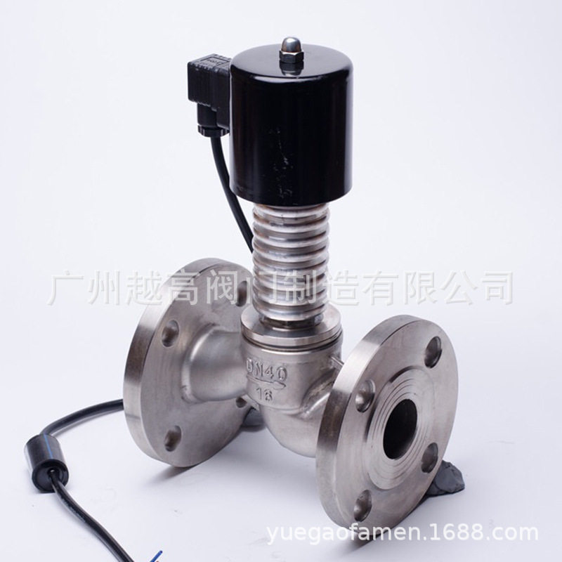 KIST凯斯特上海正安阀门ZCG-16P/25不锈钢高温蒸汽带散热片电磁