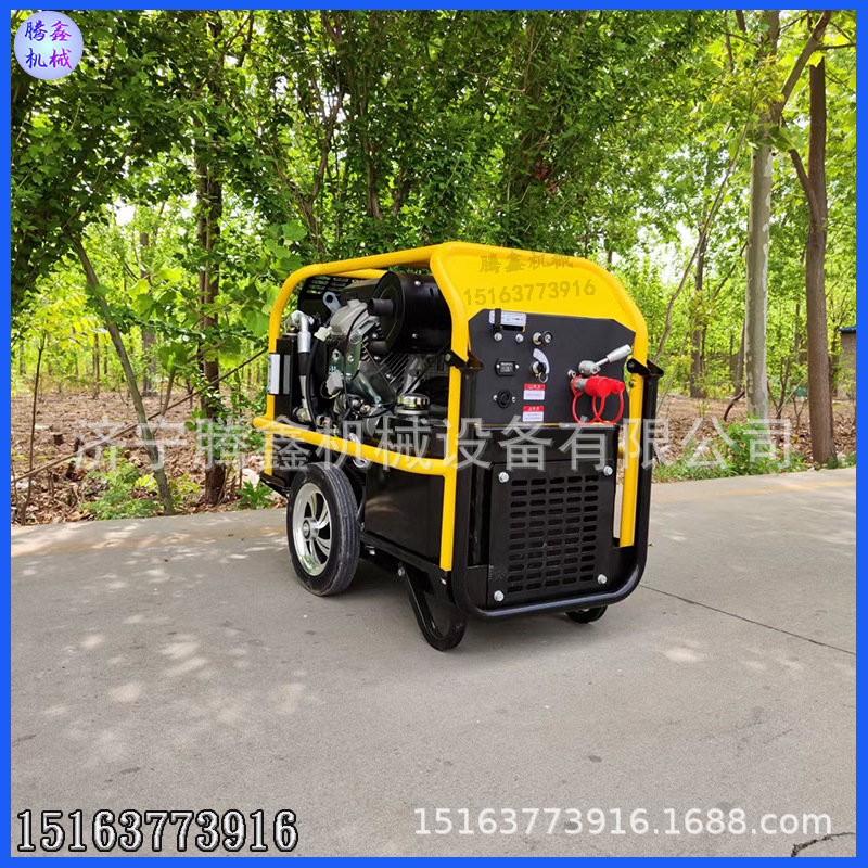 移动液压泵站 便携液压动力泵 液压渣浆泵动力输送站18马力