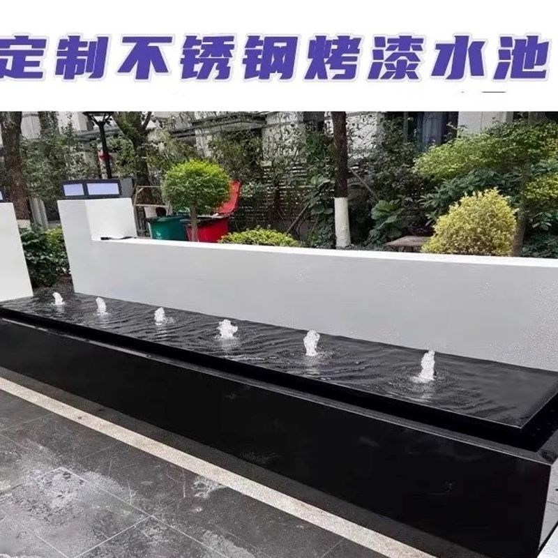 不锈钢流水摆件鱼池涌泉花园喷泉G装饰水景景观招财庭院定制