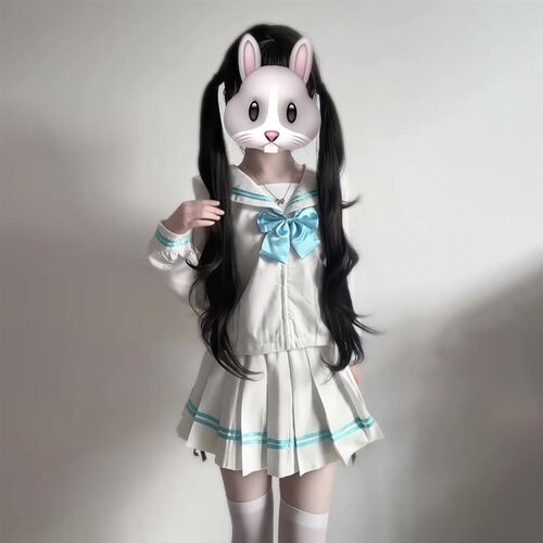 日系软萌b基础款少女JK制服校供感班服校服白二本可爱水手服春秋