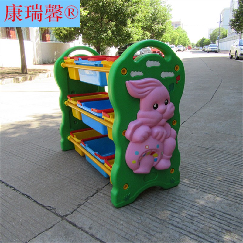 儿童玩具置物架收纳塑料多层整y理架儿童房幼儿园家用大容量抽屉