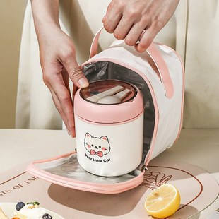 儿童宝宝外出保温饭碗辅食外带装饭保温饭盒婴儿保温碗粥壶杯汤罐