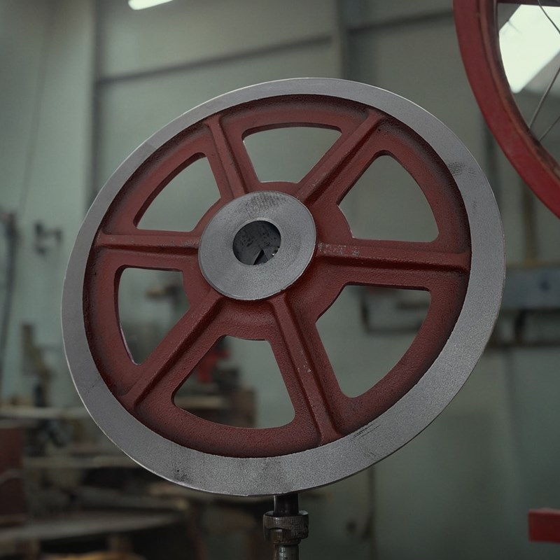 金属带锯床配件主动轮从动轮带锯轮4028轮子晨龙4320锯力煌斯耐达