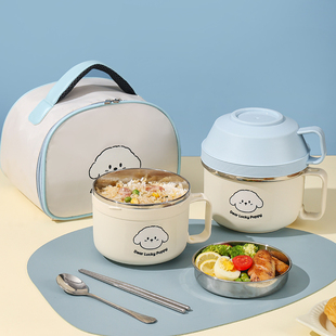 304不锈钢保温饭盒小学生儿童午餐盒快餐杯分格上班族便当盒饭盆