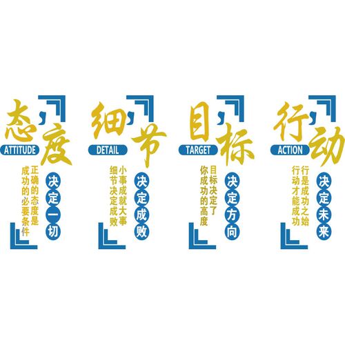 工厂车间文化墙面装饰安全生产质量标语公司办公室企业背景墙贴纸