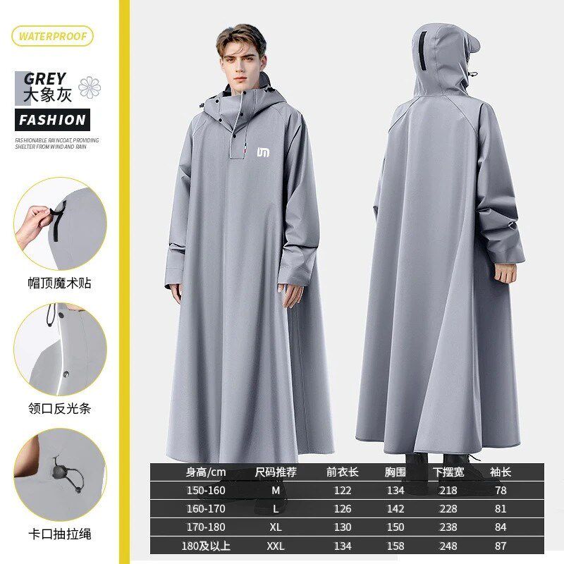 【下单立减30】雨季电动车雨衣连体雨衣带袖子雨衣加厚全身防暴雨