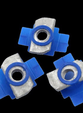 热镀锌塑翼螺母长方形型压块塑翼螺帽C型钢光伏配件M8*6 M10M12*8