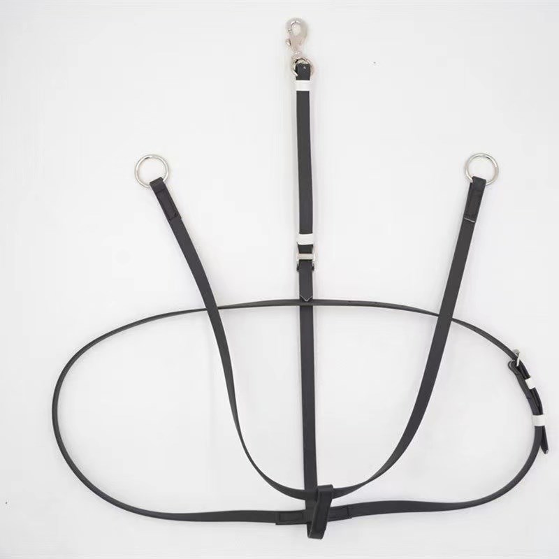 马具马术PVC低头革前胸带可水洗耐磨马用品配件装备低头革包邮