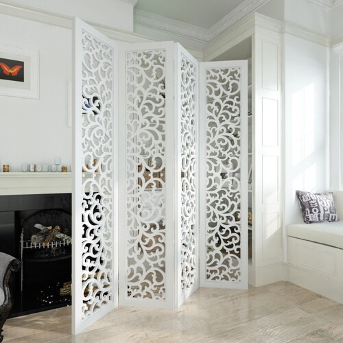 餐厅折叠移e动欧式屏风隔断时尚茶室客厅卧室简约双面镂空折屏玄