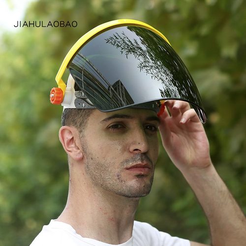 佳护PC有机玻璃电焊面罩烧焊工防护面罩头戴式氩弧焊气保焊半透明