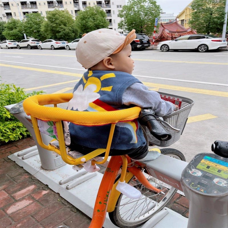 爱渊宝母婴用品自行车儿童座椅共享折叠车椅前后两用宝宝婴儿小孩