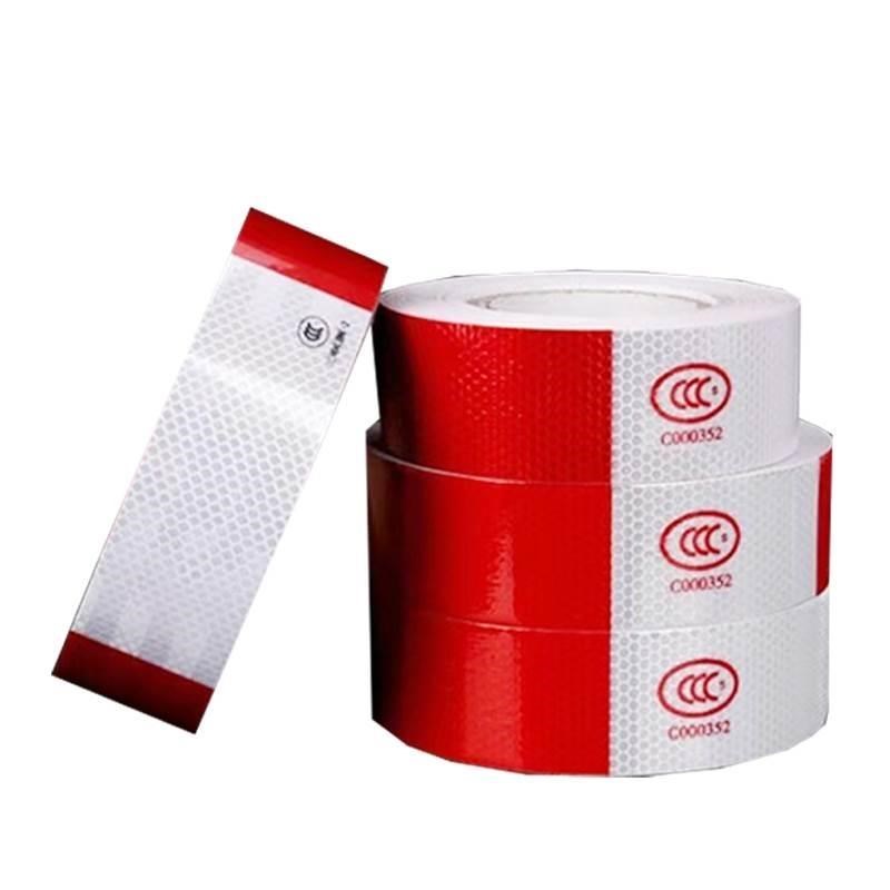 货车反光贴条车身贴红白年检贴警示标识汽车用夜光贴车辆防撞