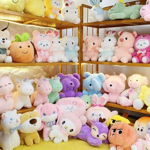 婚庆抛洒b布娃娃结婚婚礼小玩偶A寸抓机娃娃小号毛绒玩具公仔礼物