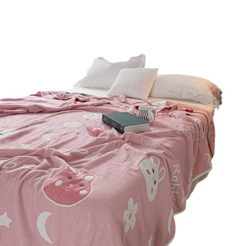 包邮全棉六层纱布毛巾被纯棉春季单人被子儿童午睡床上用空调盖毯