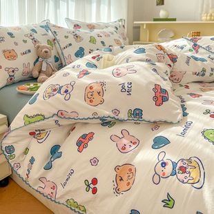 被套单件150x200x230单独z被罩单人1.5米被单宿舍褥子套非全棉纯