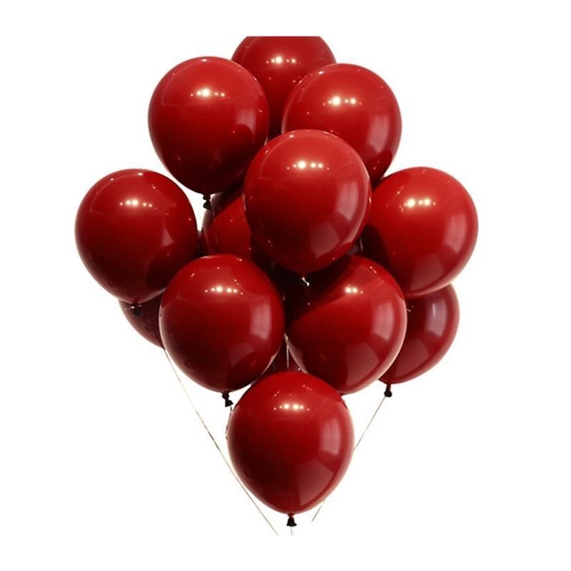 气球结婚装饰套装石榴红气球婚礼订婚场景生日背景墙浪漫求婚布置