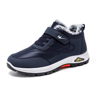 双星保暖棉靴冬季加绒加厚老人防滑鞋中老年健步老北京布鞋棉鞋男