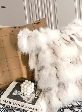 现代简约抱枕沙客厅档意式轻奢沙发发靠垫棕FDR靠枕高咖色色黑白