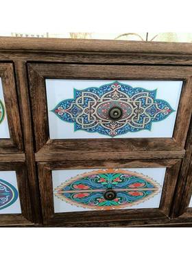 60008W欧6式复古电视实木收纳储柜物液晶电视柜客厅收纳斗矮柜地